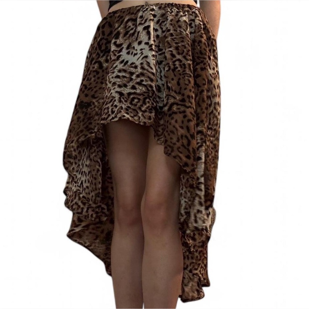 Vintage Leopard print asymmetrical skirt 🐆
